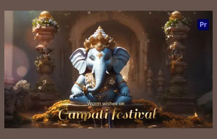Dynamic Ganesh Chaturthi 3D E-Card Slideshow